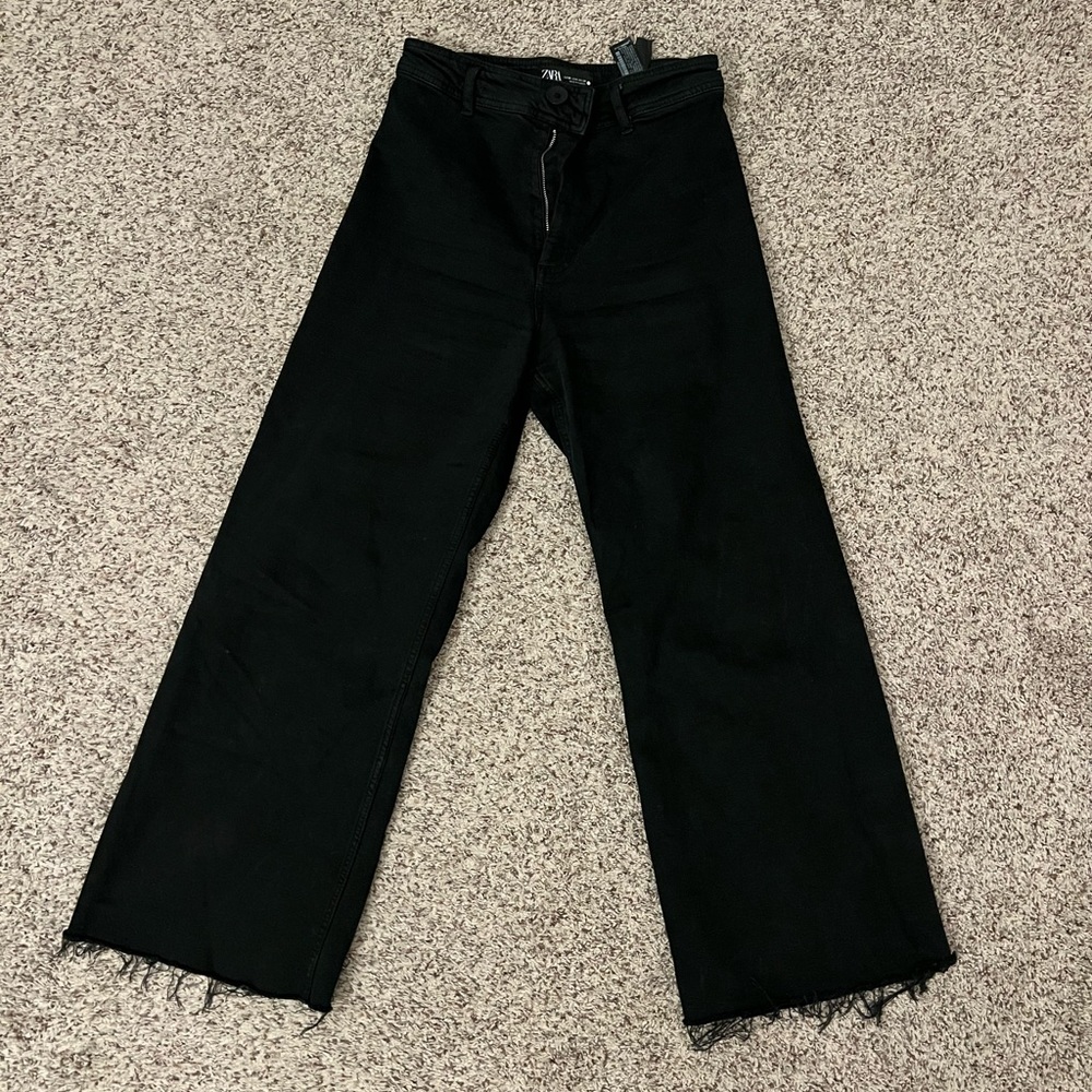 Zara Black Marine Straight Pant